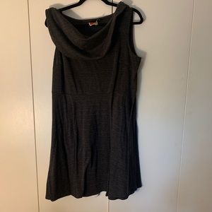 Modcloth Grey Cowlneck Dress Size 1X